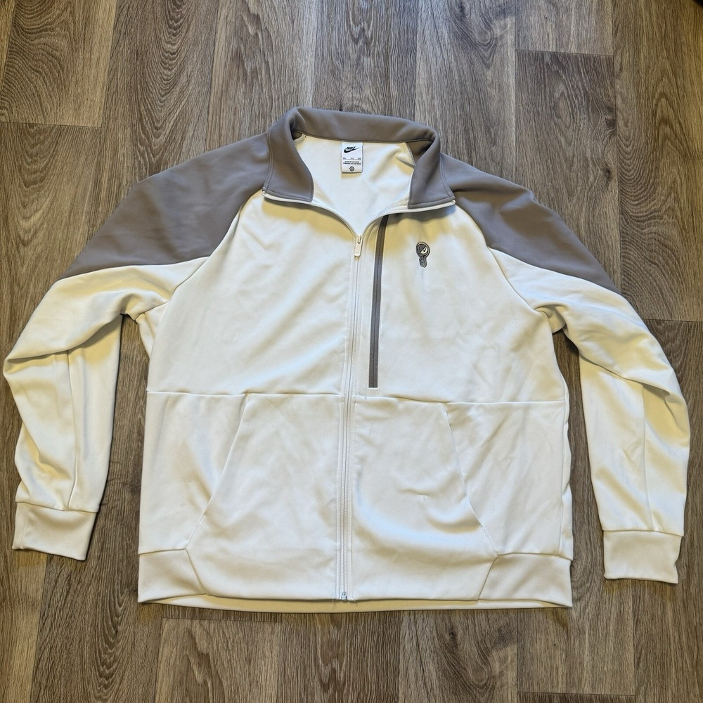 Nike Jacket Mens 2XL XXL Basketball Jacket Full Zip Peace Love DZ3074 657